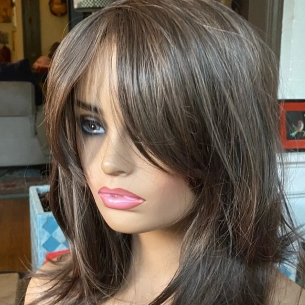 Chocolate brunette ultra real brown wig